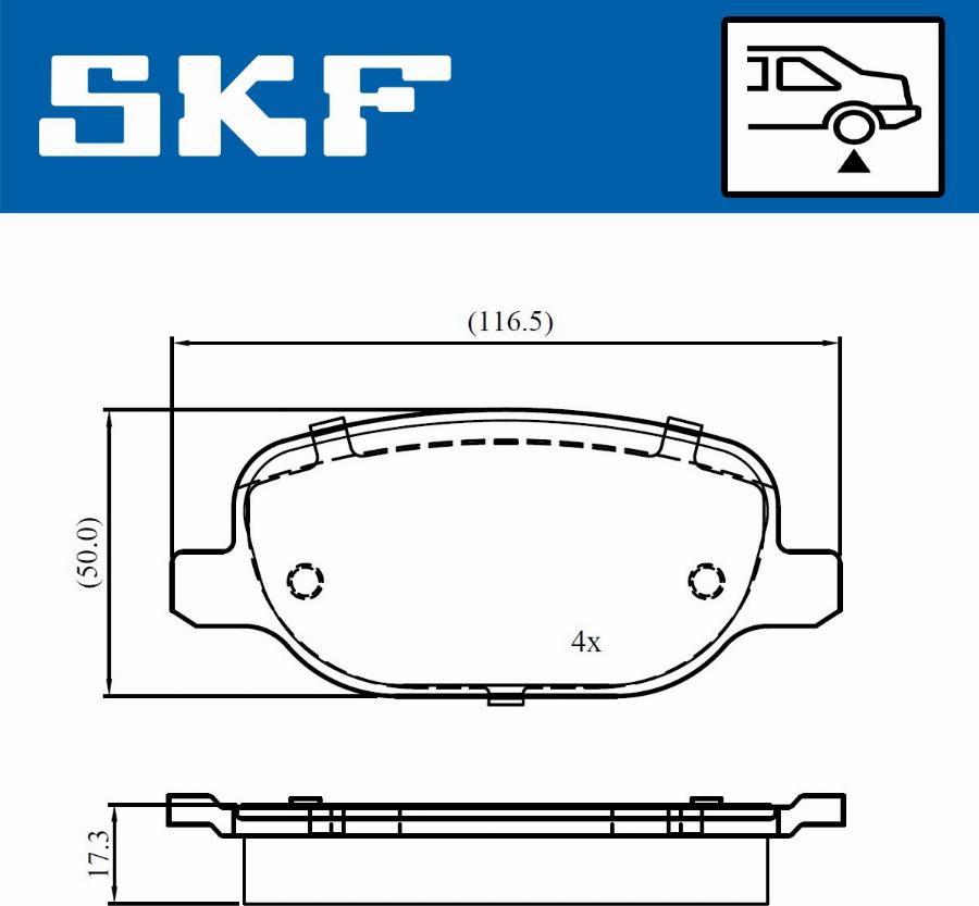 SKF VKBP 90972 - Bremžu uzliku kompl., Disku bremzes adetalas.lv