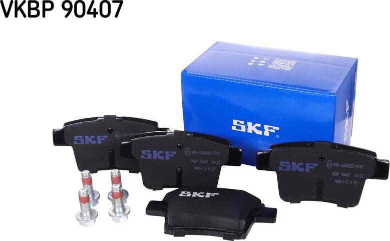 SKF VKBP 90407 - Bremžu uzliku kompl., Disku bremzes adetalas.lv