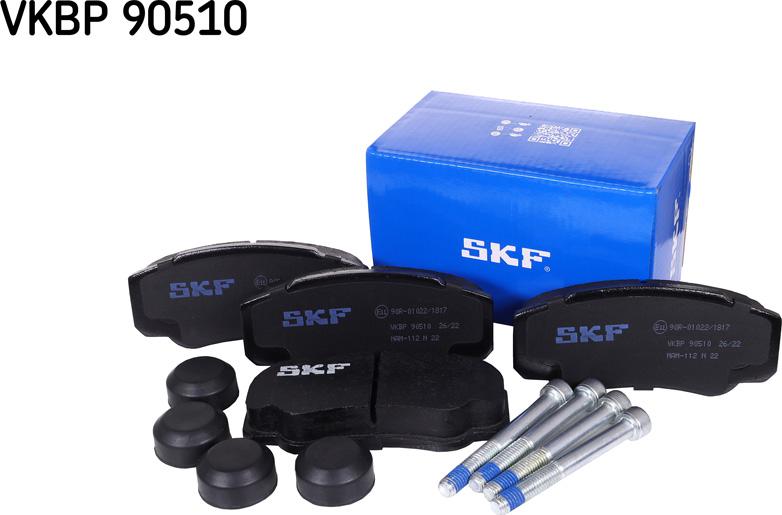 SKF VKBP 90510 - Bremžu uzliku kompl., Disku bremzes adetalas.lv