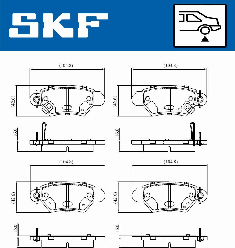 SKF VKBP 90894 A - Bremžu uzliku kompl., Disku bremzes adetalas.lv