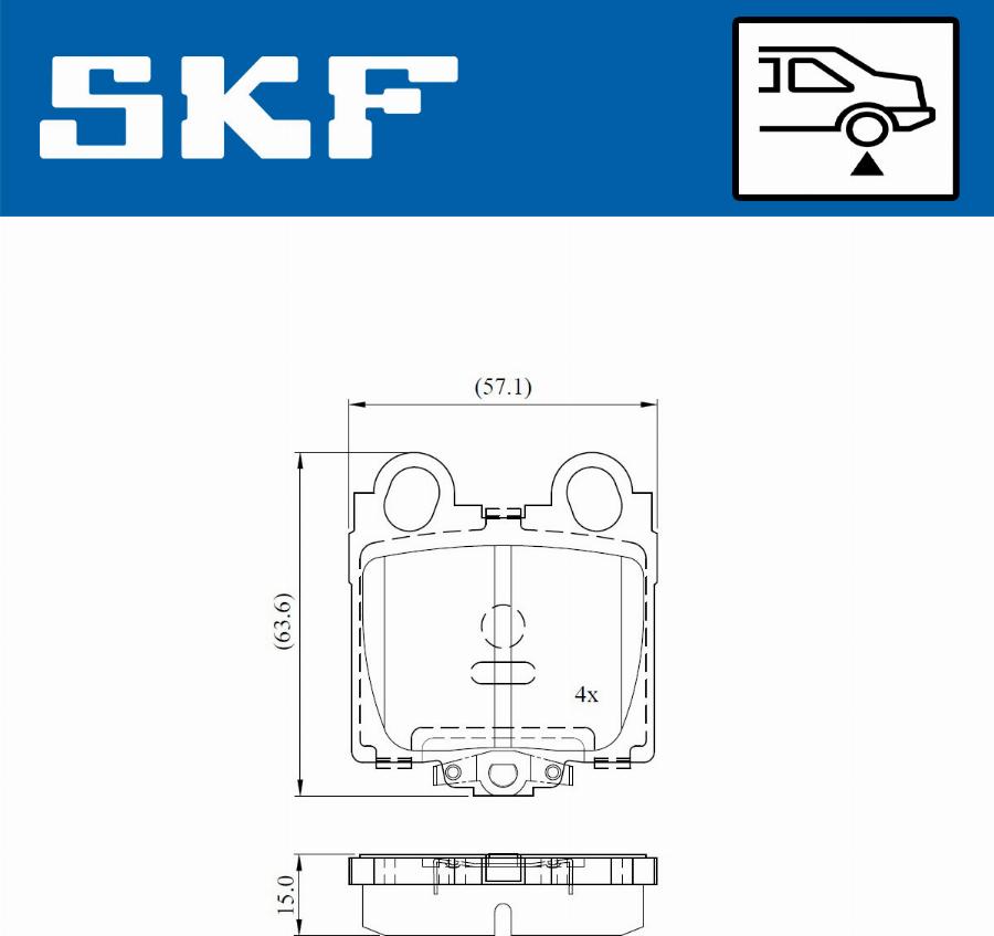 SKF VKBP 91131 A - Bremžu uzliku kompl., Disku bremzes adetalas.lv