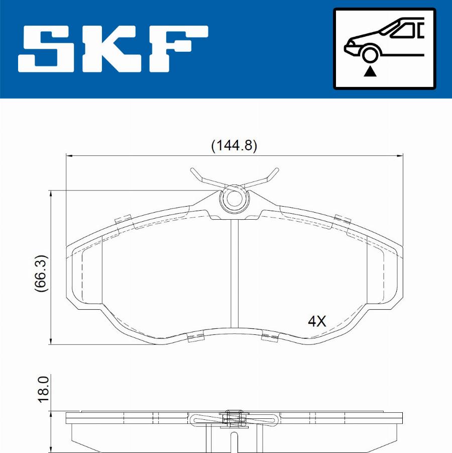 SKF VKBP 80962 - Bremžu uzliku kompl., Disku bremzes adetalas.lv