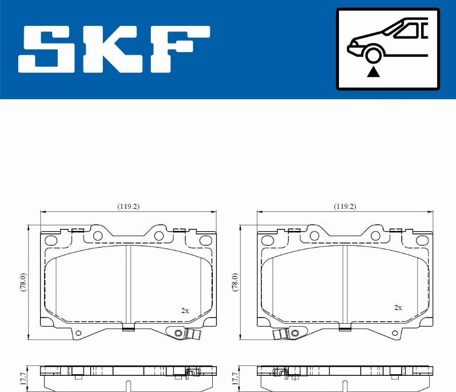 SKF VKBP 80904 A - Bremžu uzliku kompl., Disku bremzes adetalas.lv