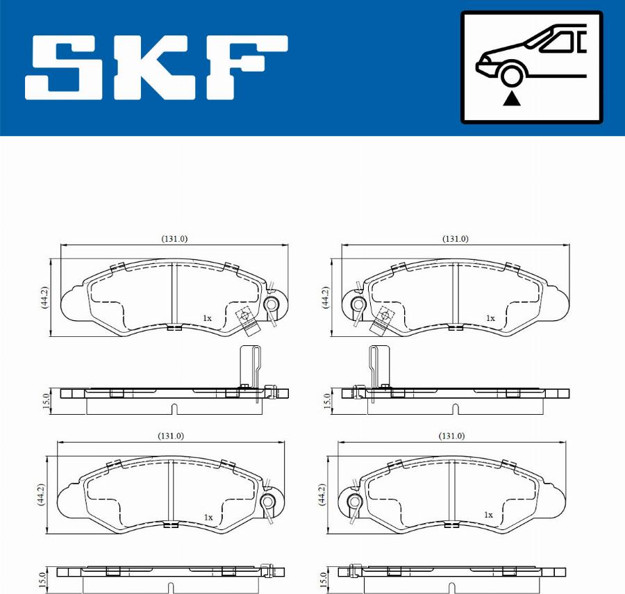 SKF VKBP 80901 A - Bremžu uzliku kompl., Disku bremzes adetalas.lv