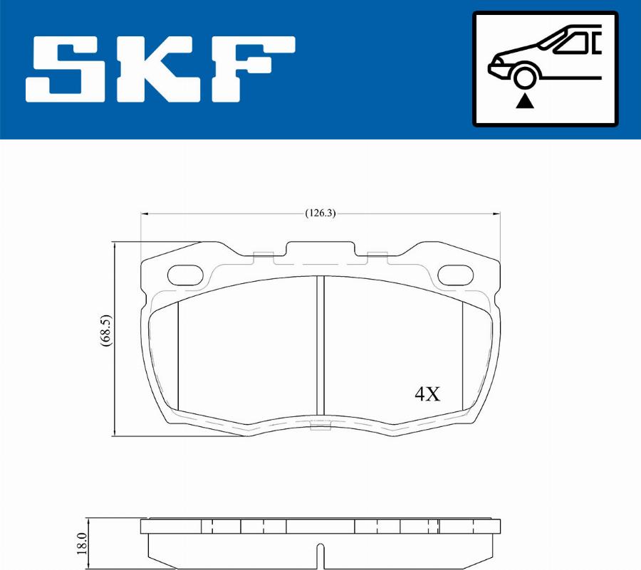 SKF VKBP 80435 - Bremžu uzliku kompl., Disku bremzes adetalas.lv