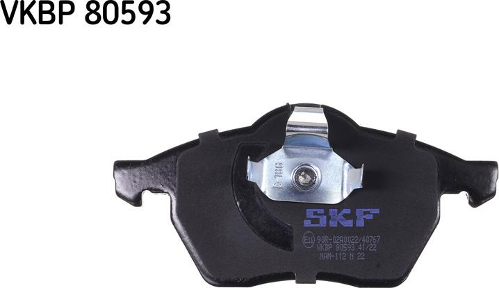 SKF VKBP 80593 - Bremžu uzliku kompl., Disku bremzes adetalas.lv