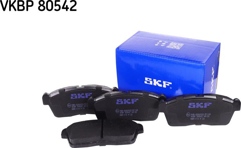 SKF VKBP 80542 - Bremžu uzliku kompl., Disku bremzes adetalas.lv