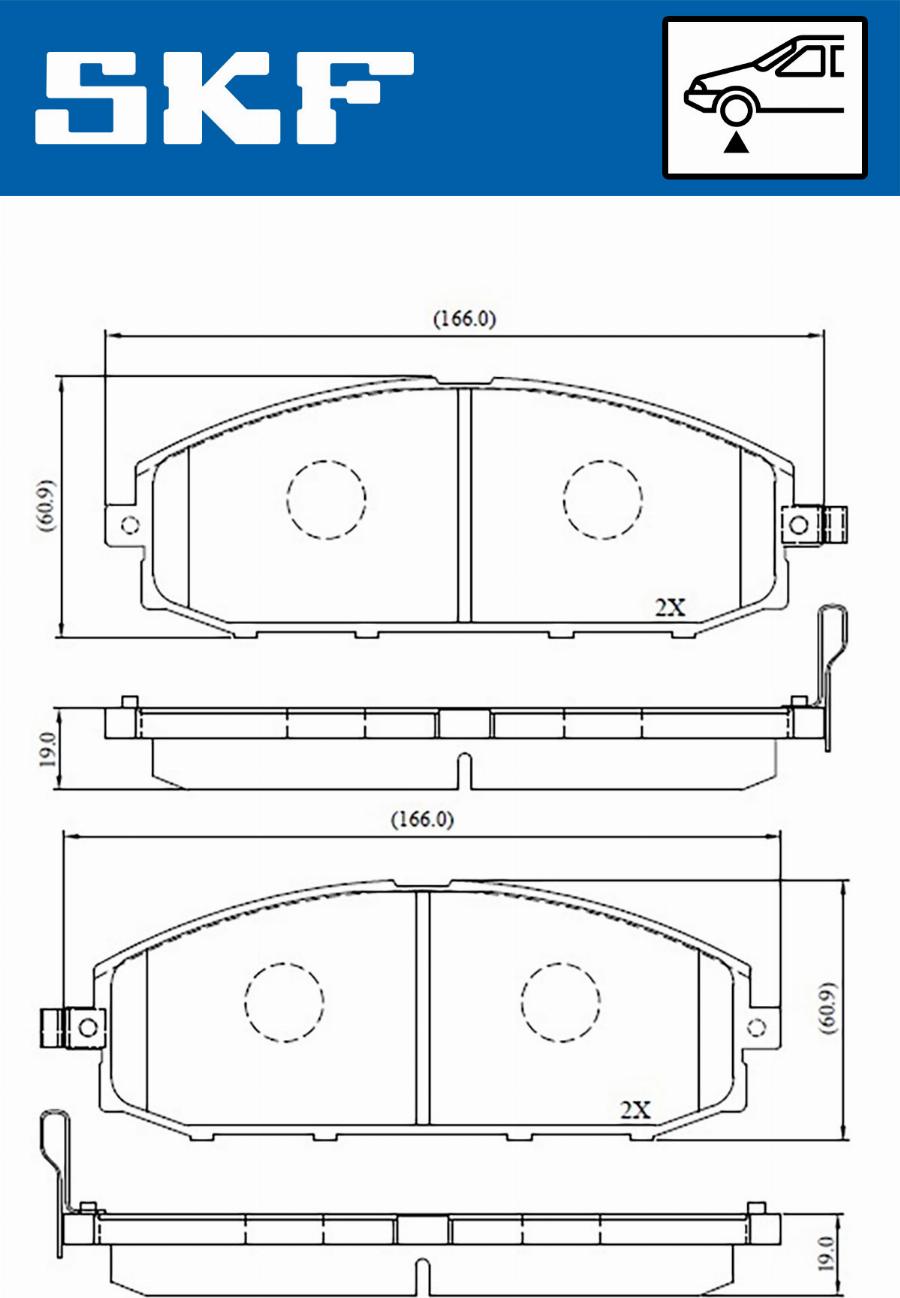 SKF VKBP 80509 A - Bremžu uzliku kompl., Disku bremzes adetalas.lv