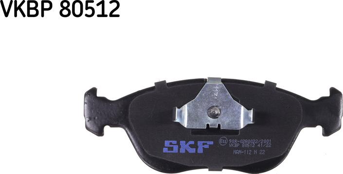 SKF VKBP 80512 - Bremžu uzliku kompl., Disku bremzes adetalas.lv