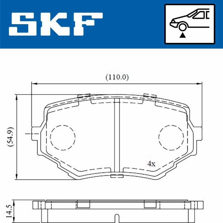 SKF VKBP 80531 A - Bremžu uzliku kompl., Disku bremzes adetalas.lv