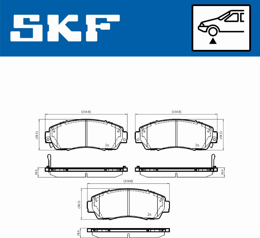 SKF VKBP 80533 A - Bremžu uzliku kompl., Disku bremzes adetalas.lv