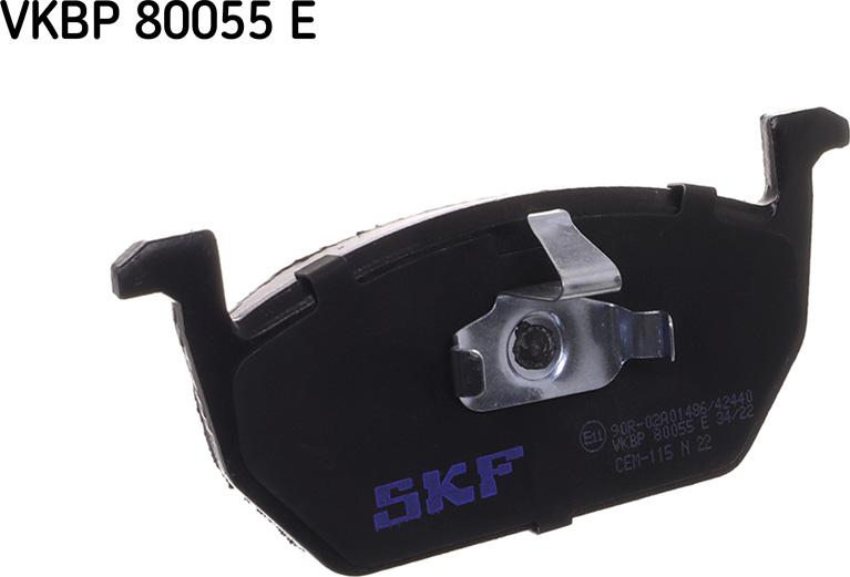 SKF VKBP 80055 E - Bremžu uzliku kompl., Disku bremzes adetalas.lv