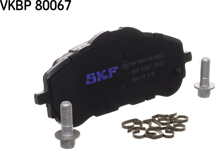 SKF VKBP 80067 - Bremžu uzliku kompl., Disku bremzes adetalas.lv