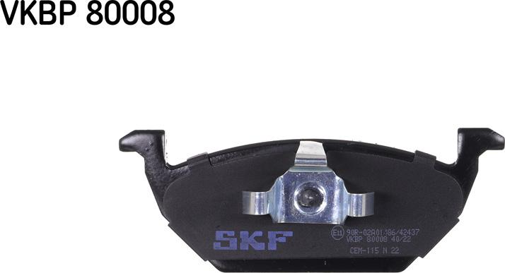 SKF VKBP 80008 - Bremžu uzliku kompl., Disku bremzes adetalas.lv