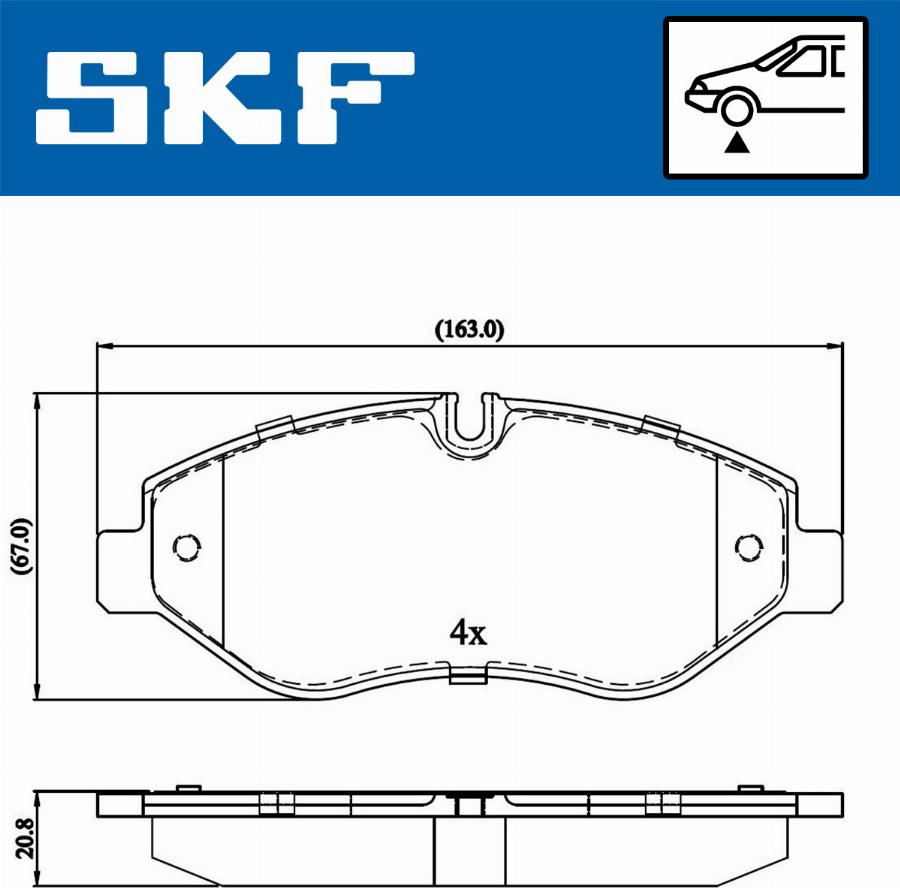 SKF VKBP 80089 - Bremžu uzliku kompl., Disku bremzes adetalas.lv