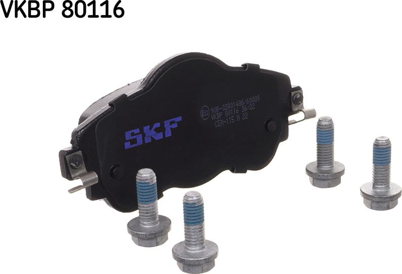 SKF VKBP 80116 - Bremžu uzliku kompl., Disku bremzes adetalas.lv