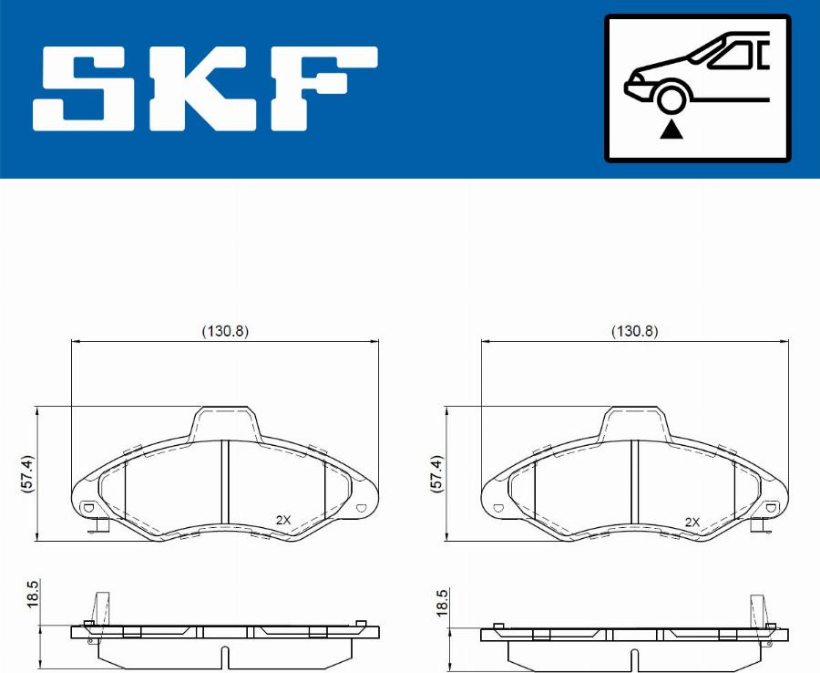 SKF VKBP 80864 A - Bremžu uzliku kompl., Disku bremzes adetalas.lv