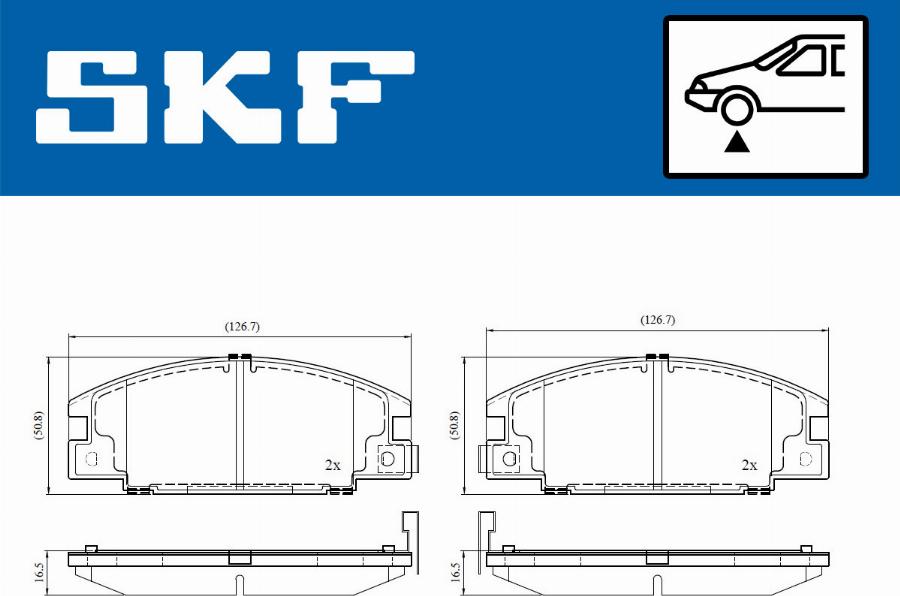 SKF VKBP 80860 A - Bremžu uzliku kompl., Disku bremzes adetalas.lv