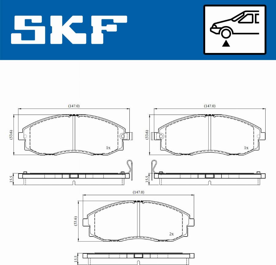 SKF VKBP 80879 A - Bremžu uzliku kompl., Disku bremzes adetalas.lv