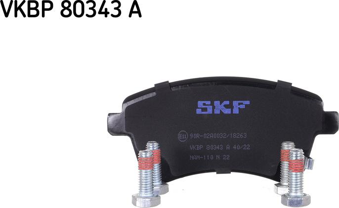 SKF VKBP 80343 A - Bremžu uzliku kompl., Disku bremzes adetalas.lv