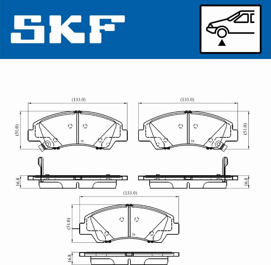 SKF VKBP 80386 A - Bremžu uzliku kompl., Disku bremzes adetalas.lv