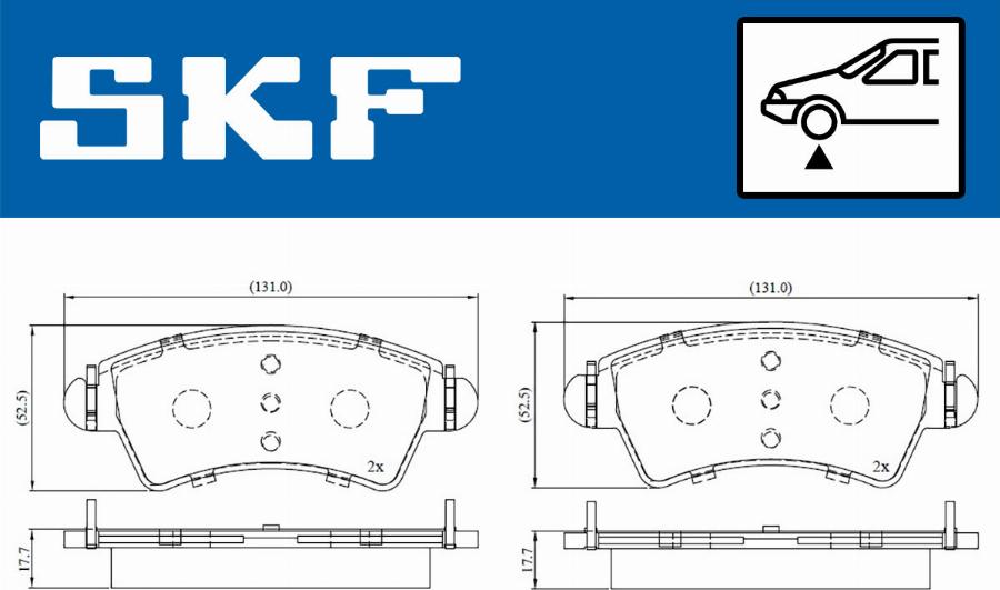 SKF VKBP 80380 - Bremžu uzliku kompl., Disku bremzes adetalas.lv