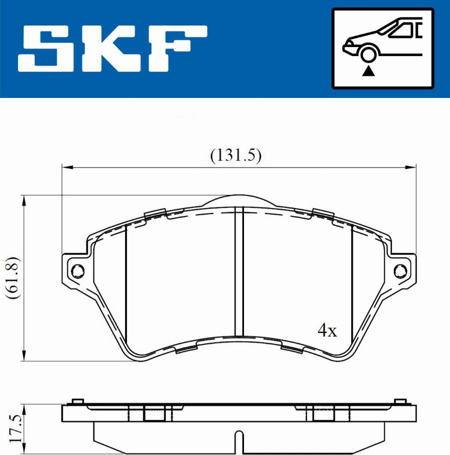 SKF VKBP 80375 - Bremžu uzliku kompl., Disku bremzes adetalas.lv