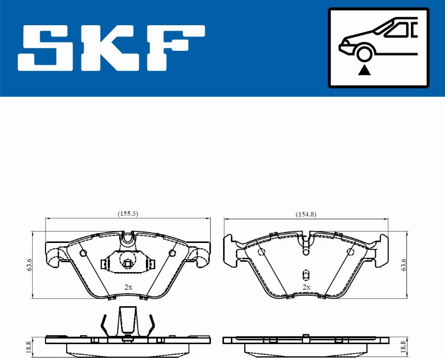 SKF VKBP 80246 - Bremžu uzliku kompl., Disku bremzes adetalas.lv