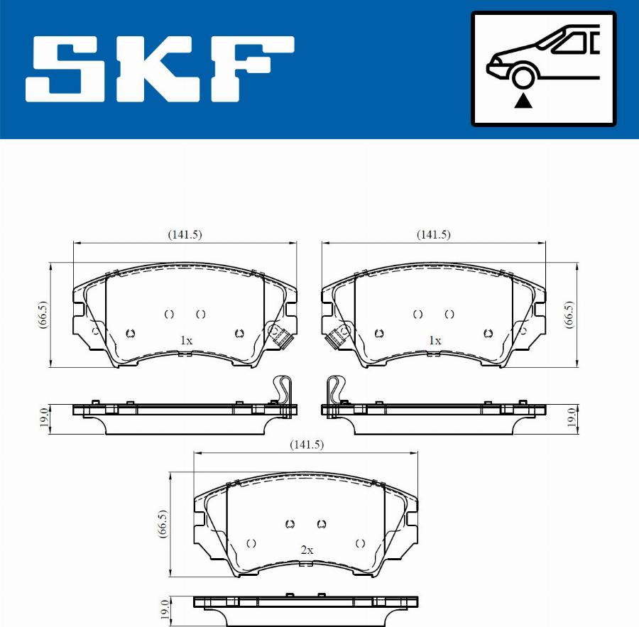 SKF VKBP 80264 A - Bremžu uzliku kompl., Disku bremzes adetalas.lv