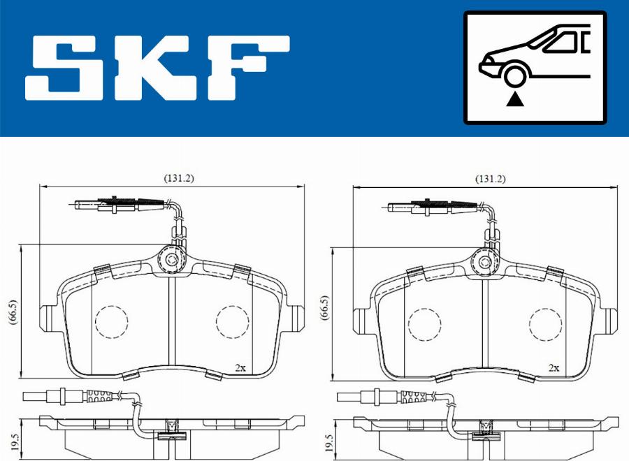 SKF VKBP 80232 E - Bremžu uzliku kompl., Disku bremzes adetalas.lv