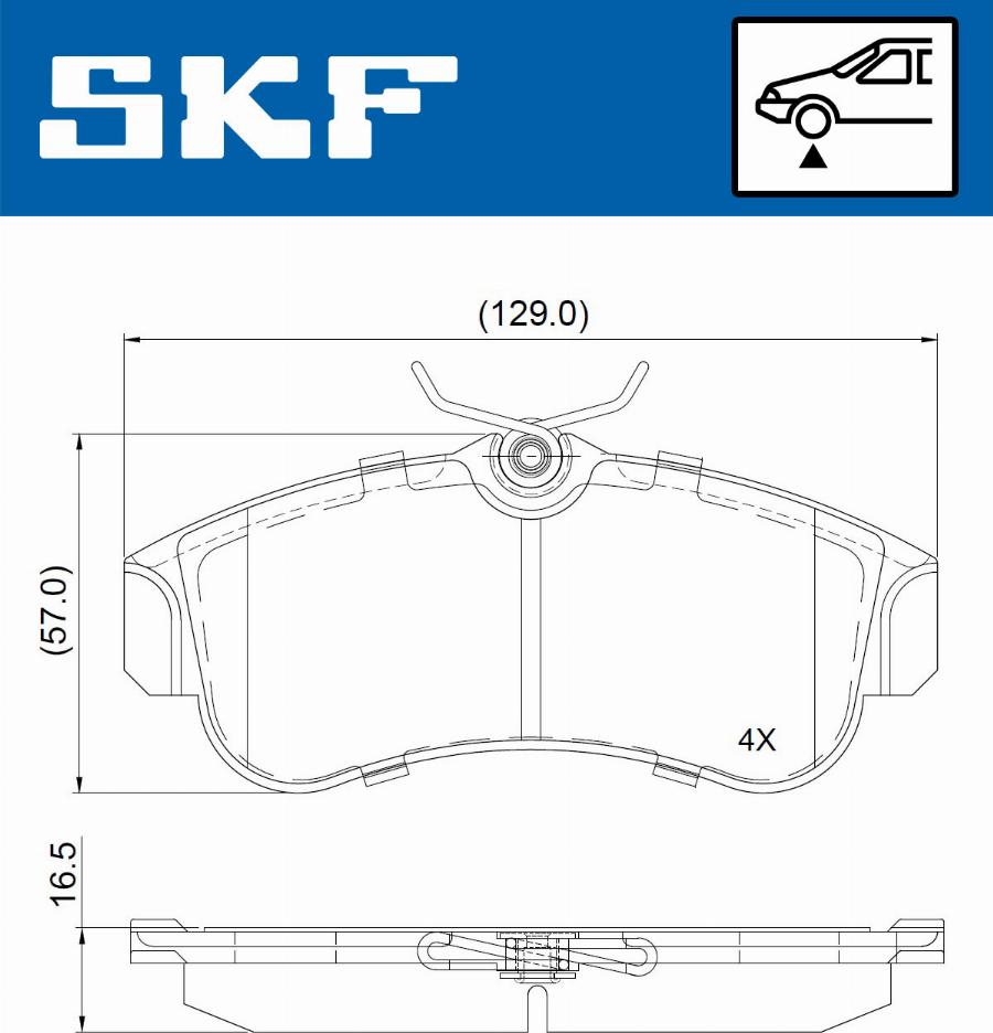 SKF VKBP 80726 - Bremžu uzliku kompl., Disku bremzes adetalas.lv