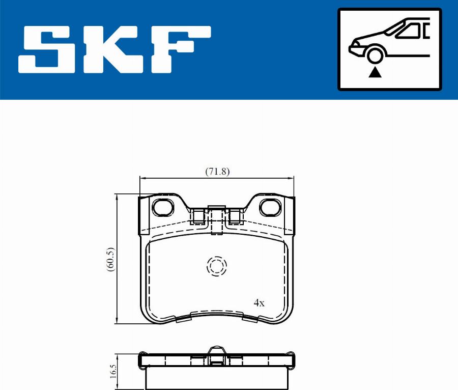 SKF VKBP 81013 - Bremžu uzliku kompl., Disku bremzes adetalas.lv