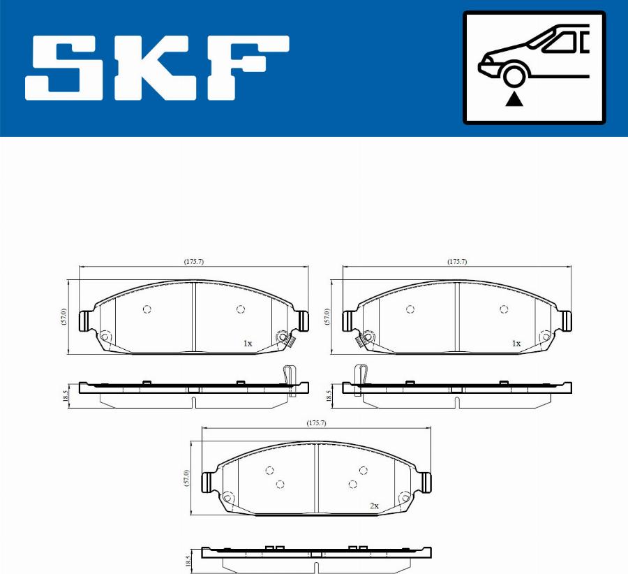 SKF VKBP 81110 A - Bremžu uzliku kompl., Disku bremzes adetalas.lv