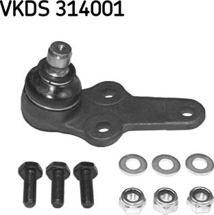 SKF VKDS 314001 - Balst / Virzošais šarnīrs adetalas.lv