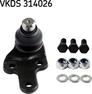 SKF VKDS 314026 - Balst / Virzošais šarnīrs adetalas.lv