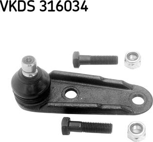 SKF VKDS 316034 - Balst / Virzošais šarnīrs adetalas.lv