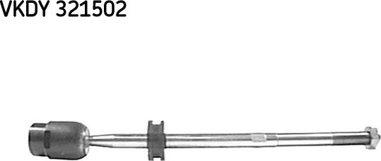 SKF VKDY 321502 - Aksiālais šarnīrs, Stūres šķērsstiepnis adetalas.lv