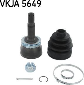 SKF VKJA 5649 - Šarnīru komplekts, Piedziņas vārpsta adetalas.lv