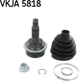 SKF VKJA 5818 - Šarnīru komplekts, Piedziņas vārpsta adetalas.lv