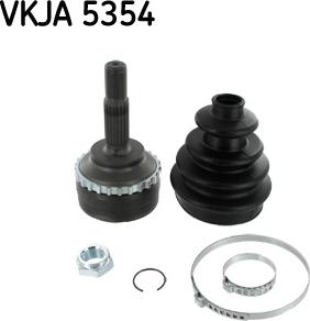 SKF VKJA 5354 - Šarnīru komplekts, Piedziņas vārpsta adetalas.lv