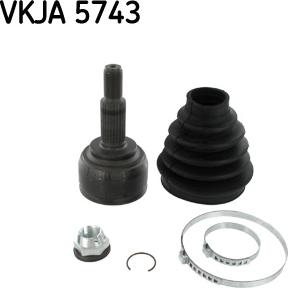 SKF VKJA 5743 - Šarnīru komplekts, Piedziņas vārpsta adetalas.lv