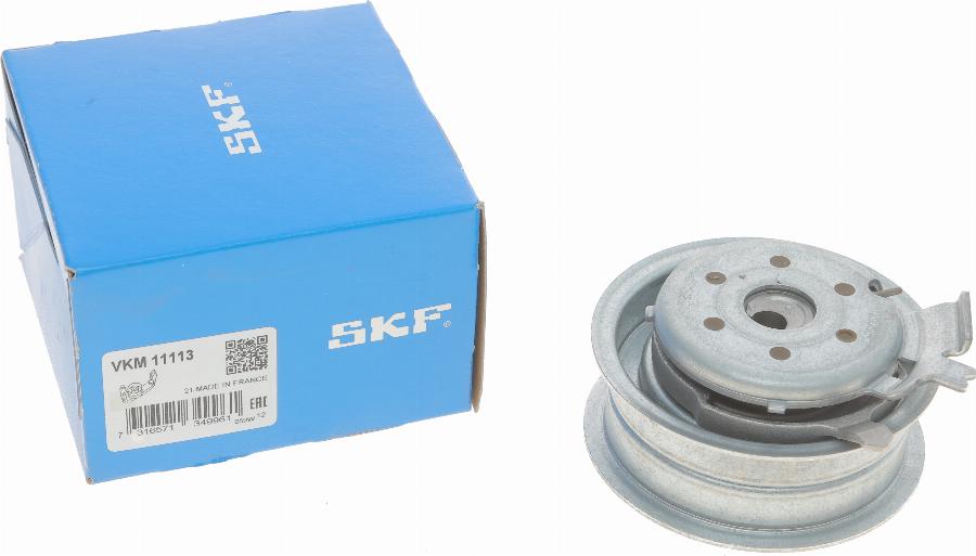 SKF VKM 11113 - Spriegotājrullītis, Gāzu sadales mehānisma piedziņas siksna adetalas.lv