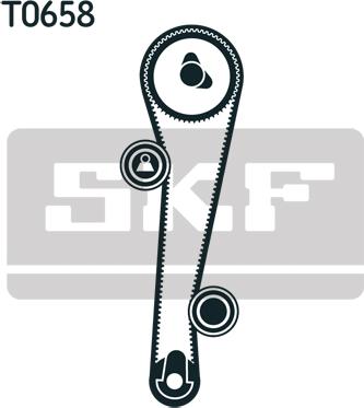 SKF VKMA 95655 - Zobsiksnas komplekts adetalas.lv