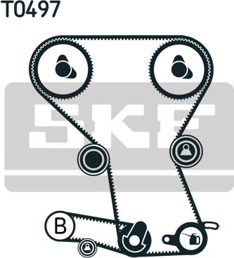 SKF VKMA 95023 - Zobsiksnas komplekts adetalas.lv