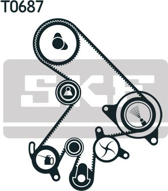 SKF VKMC 91903-2 - Ūdenssūknis + Zobsiksnas komplekts adetalas.lv