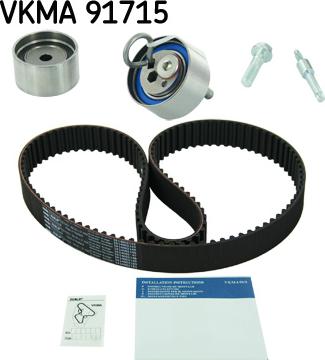 SKF VKMA 91715 - Zobsiksnas komplekts adetalas.lv