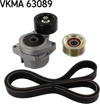 SKF VKMA 63089 - Ķīļrievu siksnu komplekts adetalas.lv