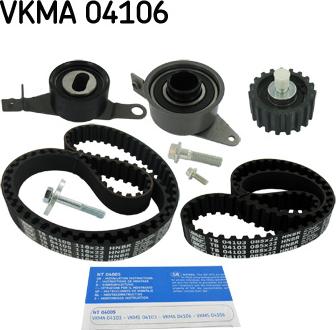 SKF VKMA 04106 - Zobsiksnas komplekts adetalas.lv