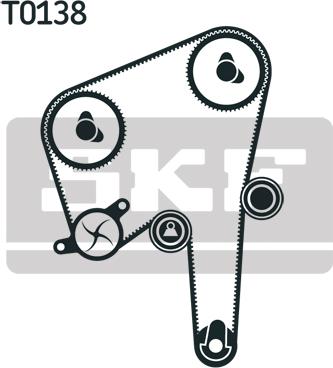 SKF VKMA 06610 - Zobsiksnas komplekts adetalas.lv