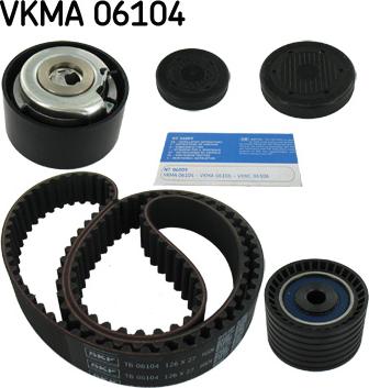 SKF VKMA 06104 - Zobsiksnas komplekts adetalas.lv